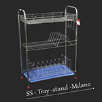 SS TRAY STAND-MILANO